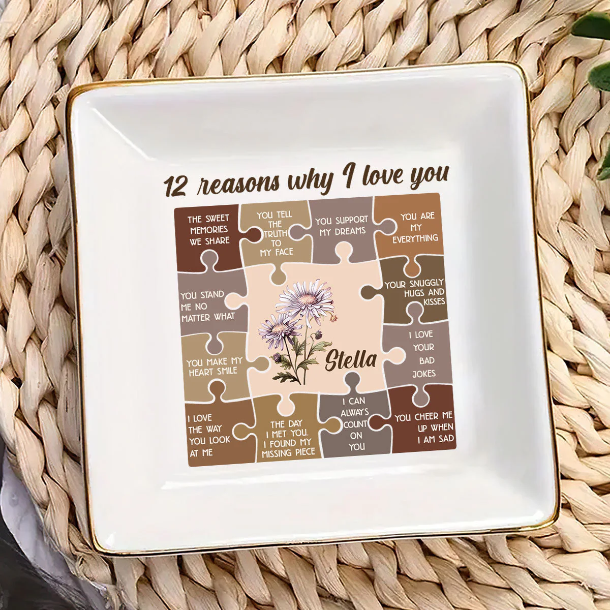 12 Reasons I Love You - Personalized Jewelry Dish - Gift For Besties, Friends, Sisters NA94 - Image 3
