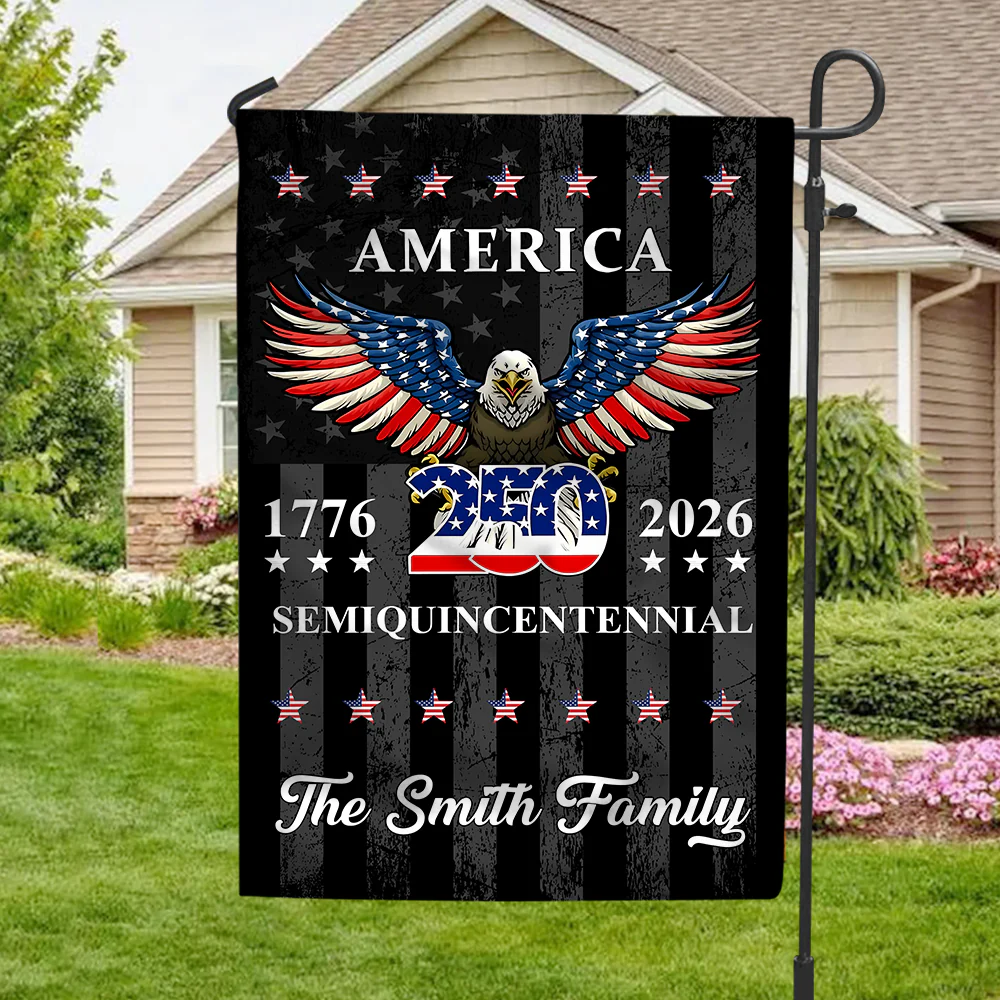 250 Years American Anniversary - Personalized Flag - Patriotic Gift For Family HN02 - Image 3