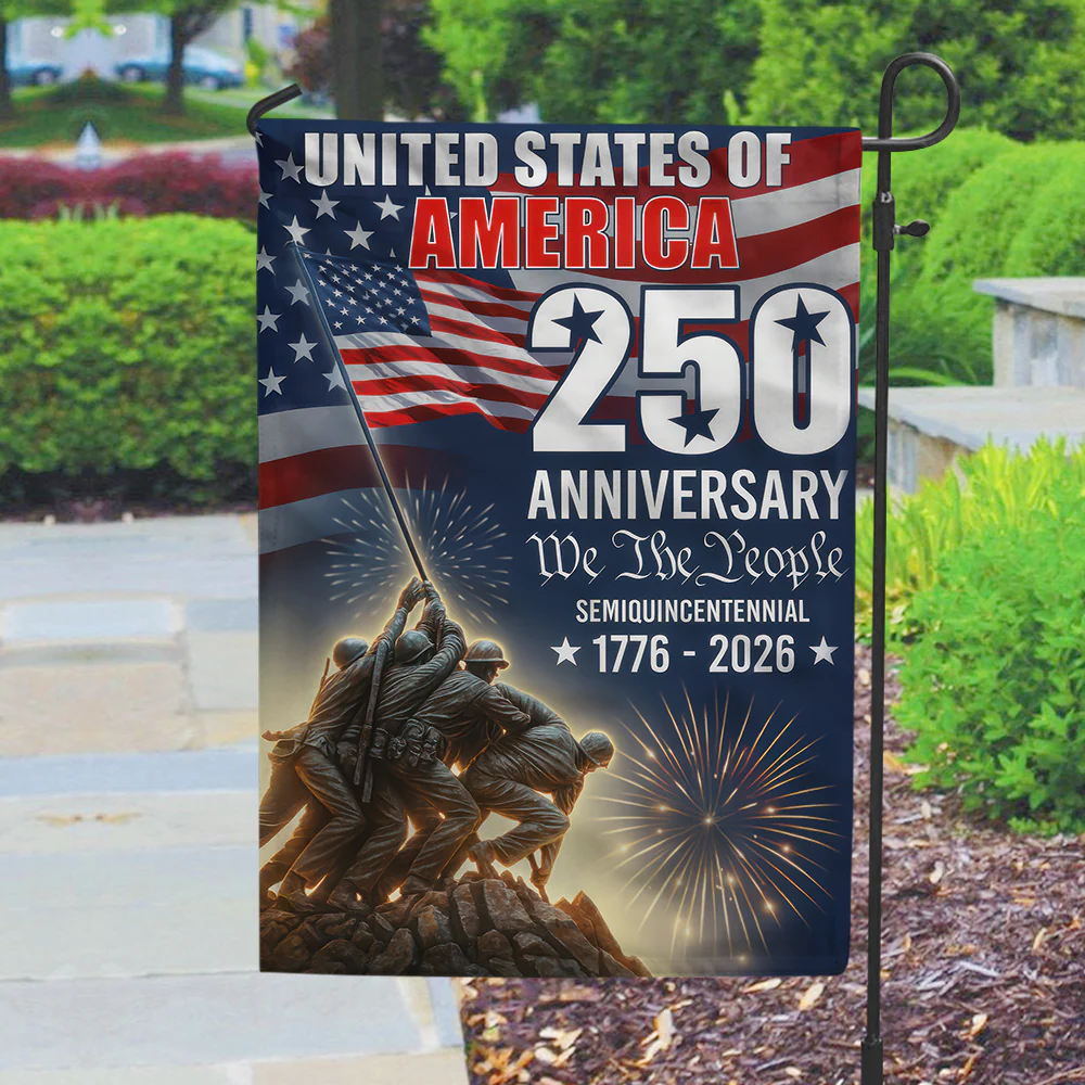 250 Years of America 1776 2026 We The People Flag - Patriotic Gift For Family, Veterans & Military HN02 - Image 4