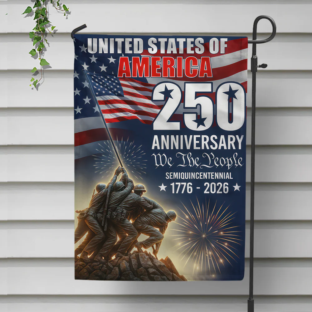 250 Years of America 1776 2026 We The People Flag - Patriotic Gift For Family, Veterans & Military HN02 - Image 5