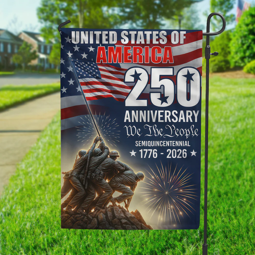 250 Years of America 1776 2026 We The People Flag - Patriotic Gift For Family, Veterans & Military HN02 - Image 6