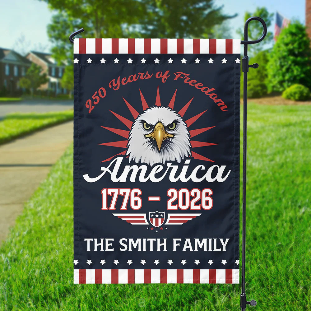250 Years Of Freem Eagle - Personalized Flag - Patriotic Gift For Family HN02 - Image 5