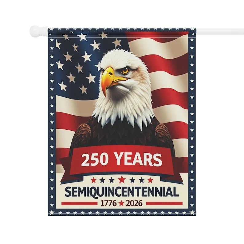 250 Years Semiquincentennial Bald Eagle Flag - Gift For Patriotic, Veterans | HN02 - Image 5