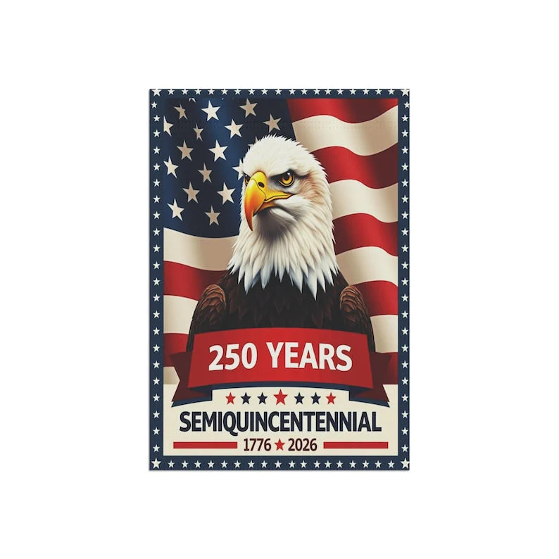 250 Years Semiquincentennial Bald Eagle Flag - Gift For Patriotic, Veterans | HN02 - Image 6