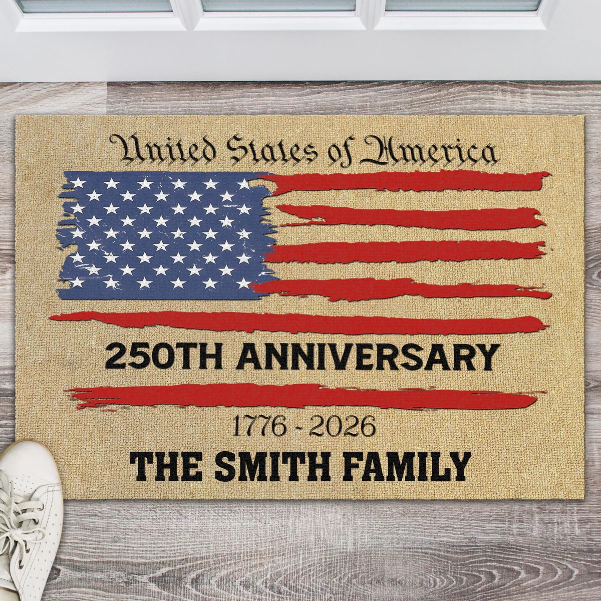 250TH Anniversary 1776-2026 - Personalized Doormat - Patriotic Gift For Family HN02 - Image 2
