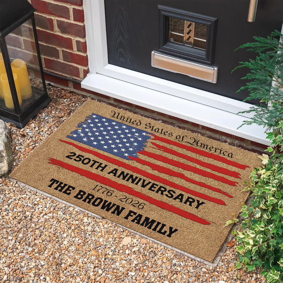 250TH Anniversary 1776-2026 - Personalized Doormat - Patriotic Gift For Family HN02 - Image 3