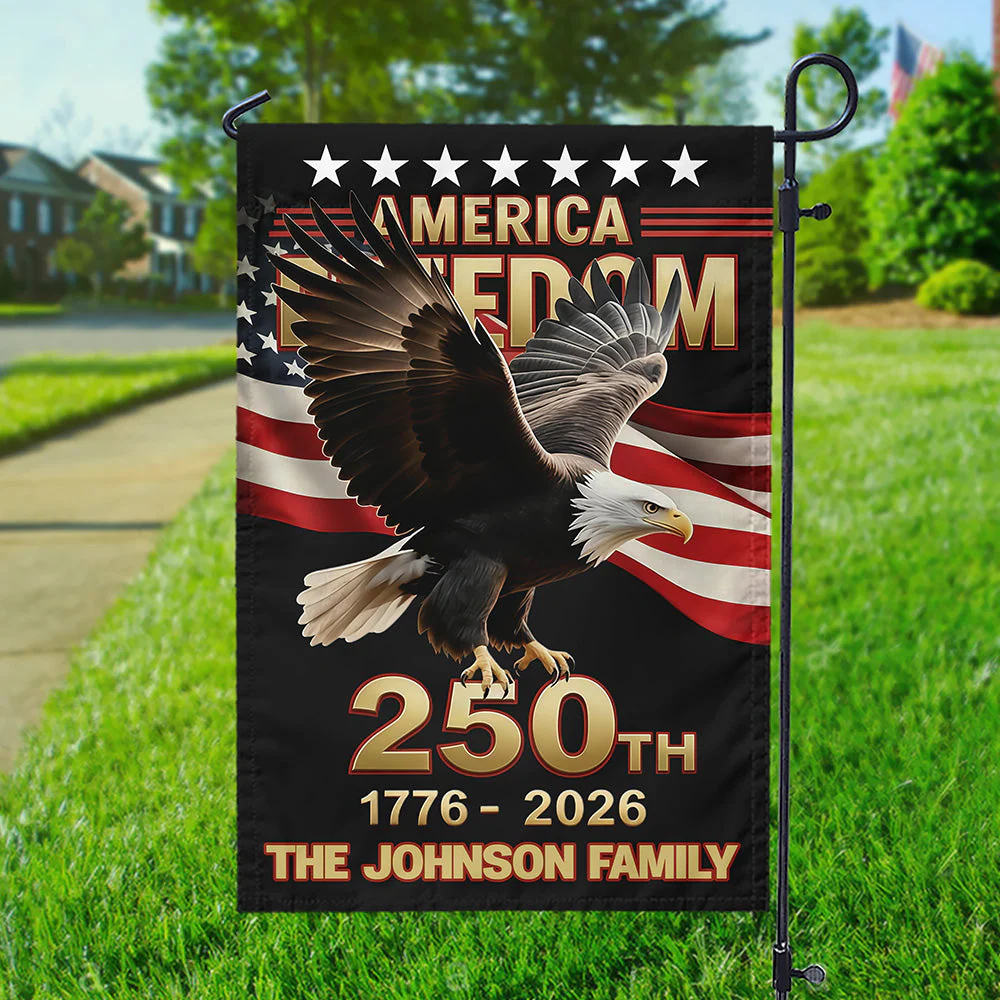 250th U.S. Independence Anniversary - Personalized Flag - Patriotic Gift For Family HN02 - Image 6
