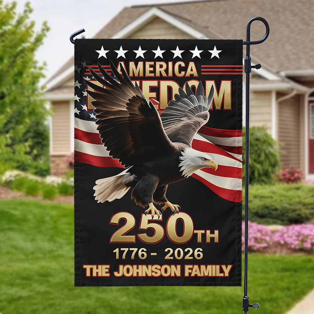 250th U.S. Independence Anniversary - Personalized Flag - Patriotic Gift For Family HN02 - Image 7