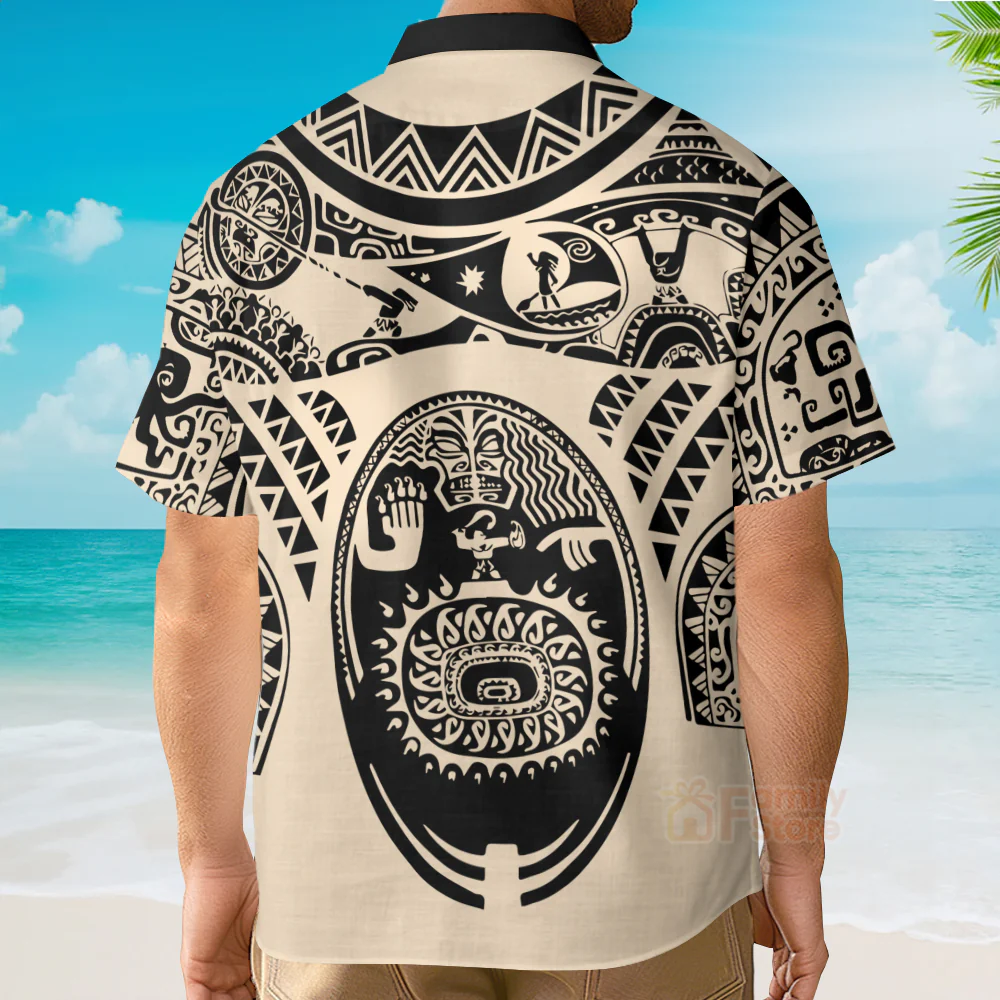 A Demigod Of Hawaii Tatto Hawaii Shirt  Short Sleeve Hawaiian Shirt - Image 4