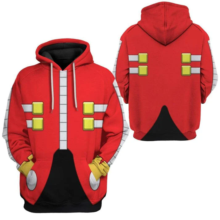 Sonic Dr Eggman Costume Cosplay Hoodie - Image 3