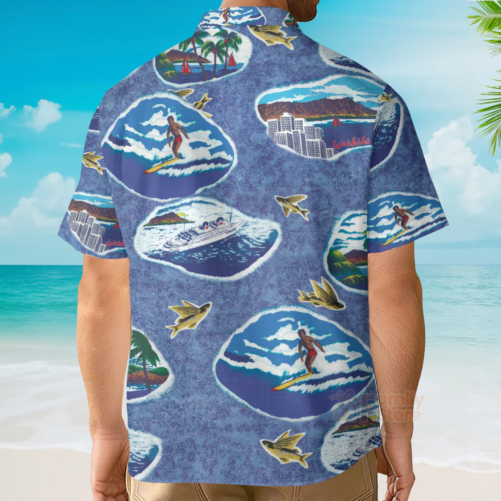 Honolulu Goose In Top Gun Custom Hawaiian Shirt - Image 4