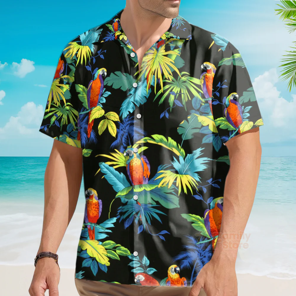 Jim Carrey In Ace Ventura Pet Detective Costumes Movies Aloha Hawaiian Shirt - Image 3