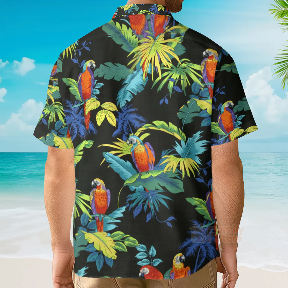 Jim Carrey In Ace Ventura Pet Detective Costumes Movies Aloha Hawaiian Shirt - Image 4