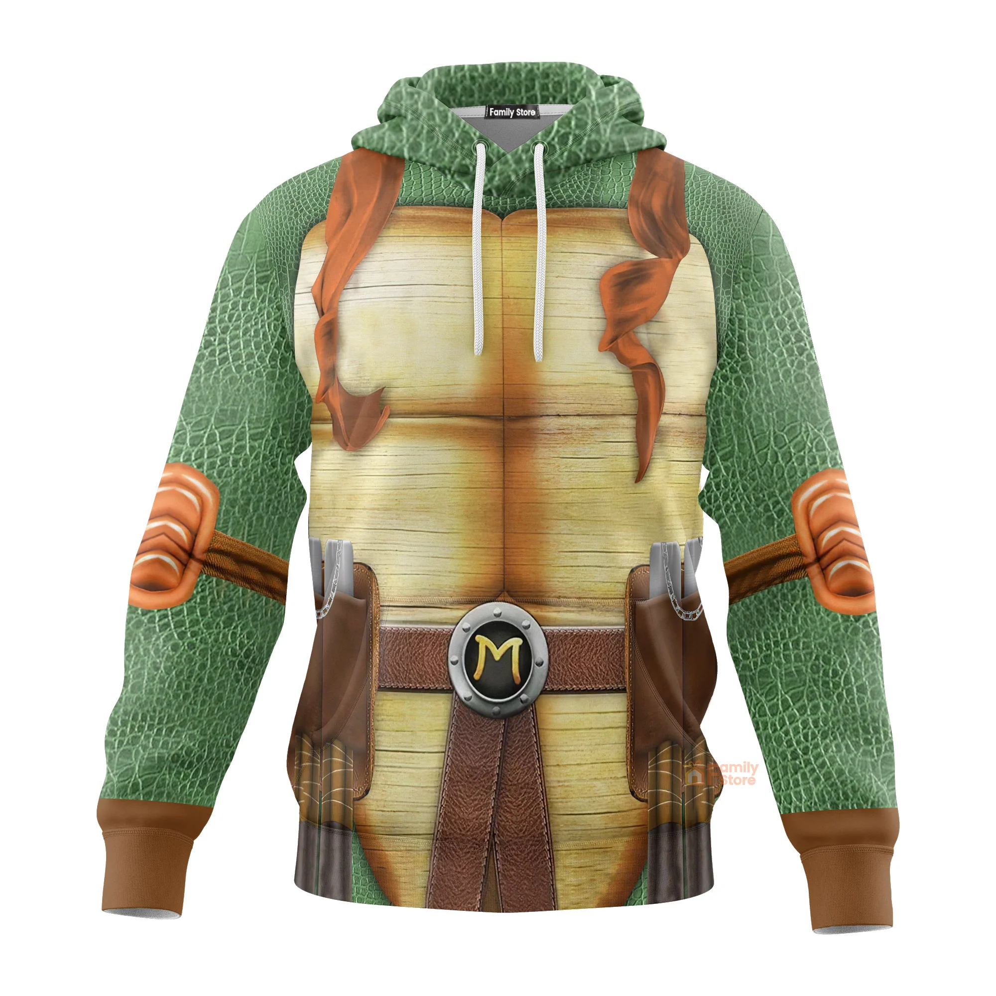 Michelangelo Tmnt Mike Mikey Cosplay Hoodie For Men & Women - Image 3