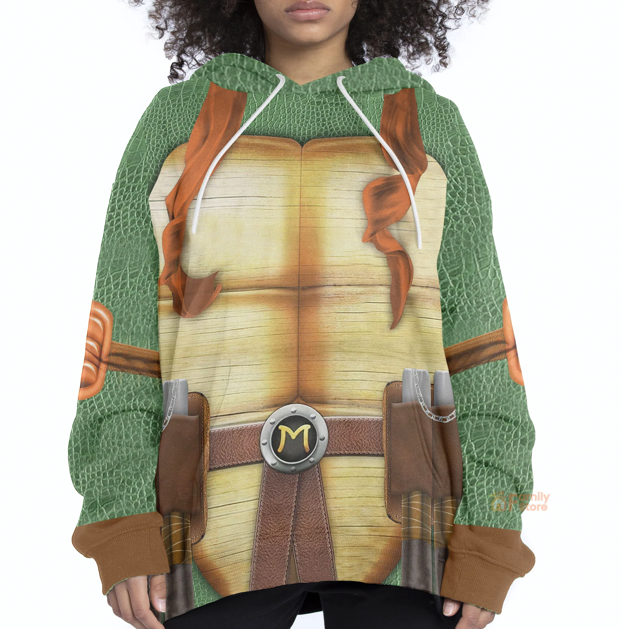 Michelangelo Tmnt Mike Mikey Cosplay Hoodie For Men & Women - Image 5