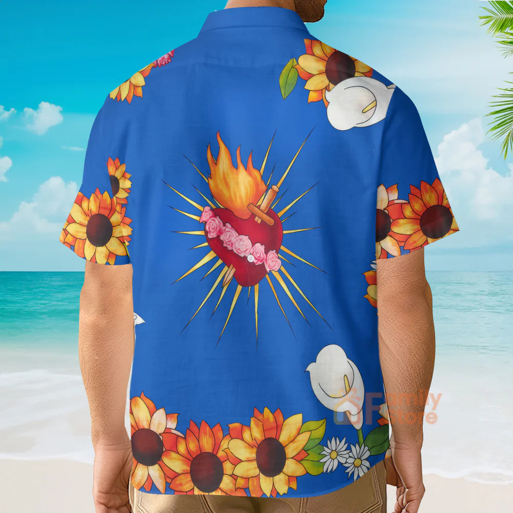 Romeo Montague Leonardo Dicaprio In Romeo & Juliet - Costumes Movies Hawaiian Shirt - Image 4