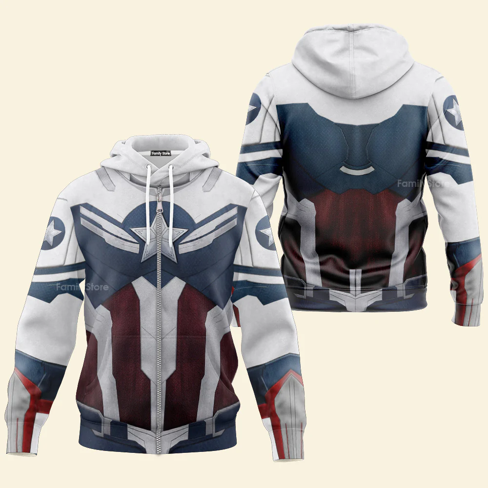 Sam Wilson Captain America Hoodie For Men And Women - Image 3
