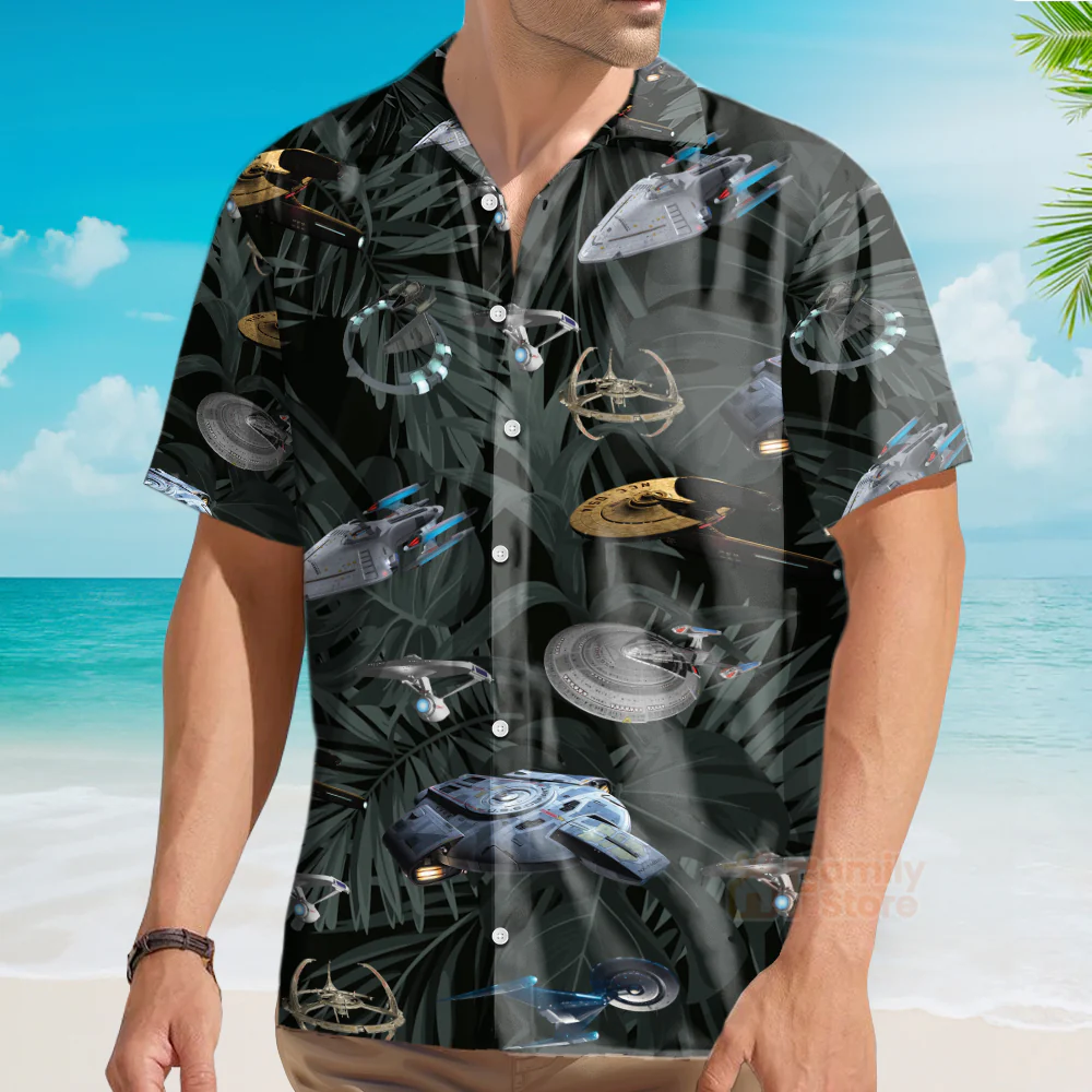 SaTr Space Ships Hawaiian Shirt QT203631Lb - Image 3