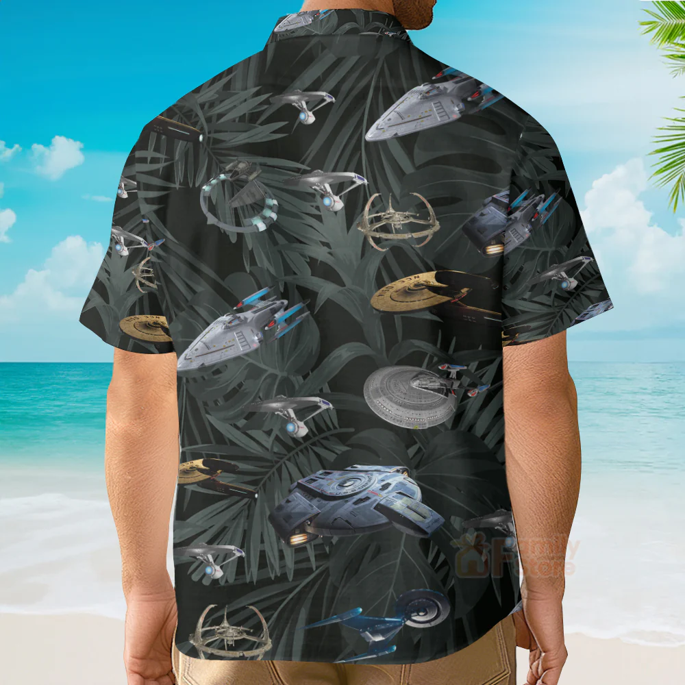 SaTr Space Ships Hawaiian Shirt QT203631Lb - Image 4