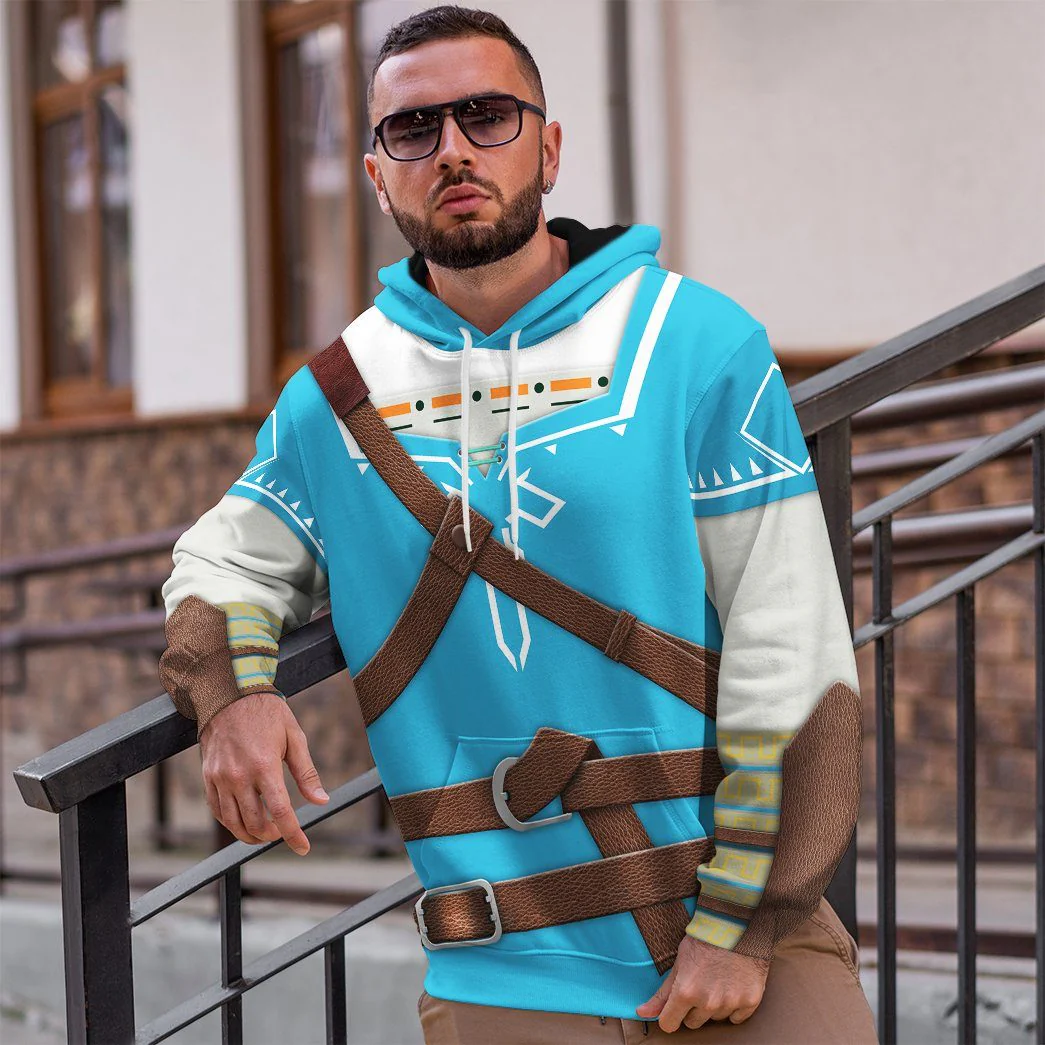 The Legend Of Zelda Link BOTW Costume Cosplay Hoodie For Men And Women - Image 5