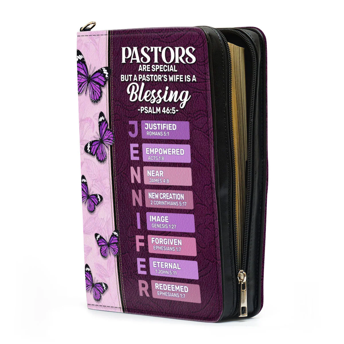 A Blessing Beside the Shepherd - Personalized Bible Cover TD118 - Image 3