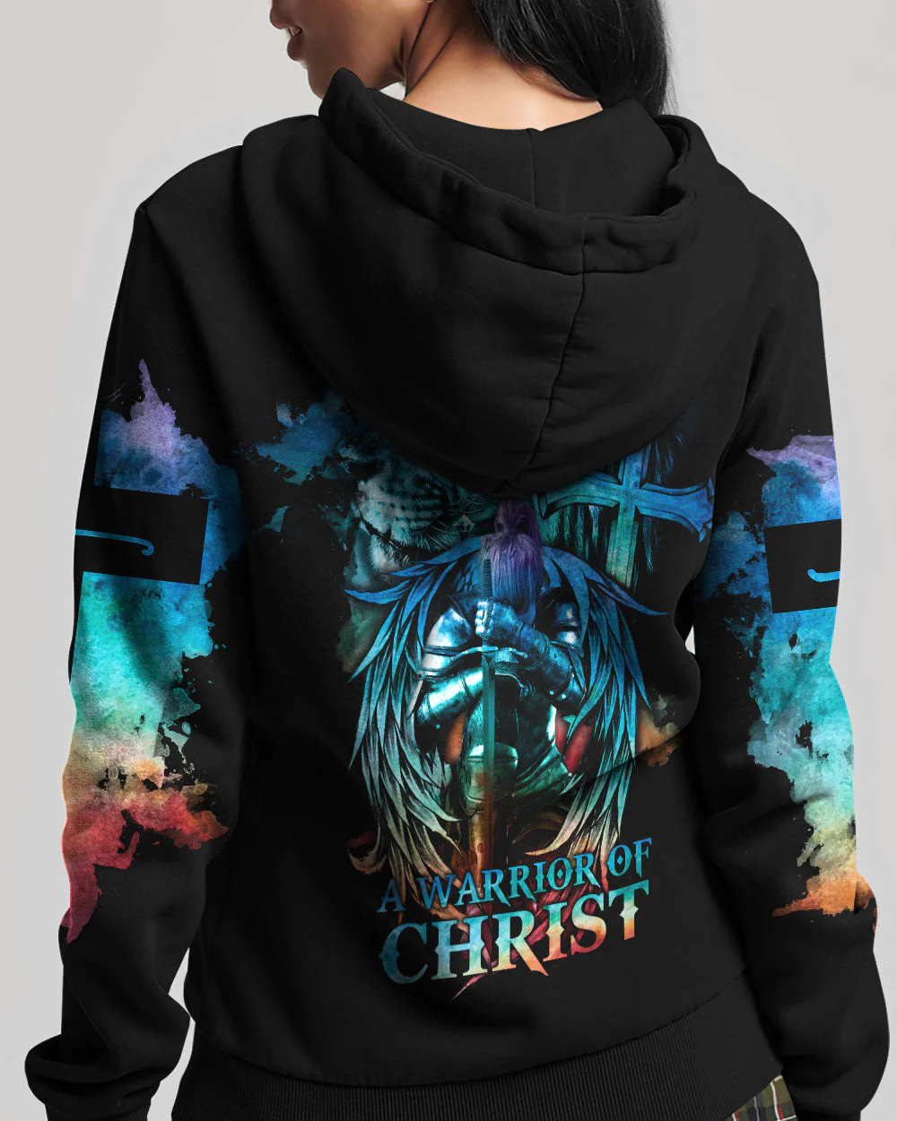 A Child Of God A Woman Of Faith Lion Warrior Women's All Over Print Shirt - Ri2406235 - Image 11