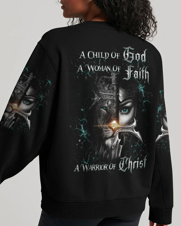 A Child Of God A Woman Of Faith - Women's All Over Print Shirt TD118 - Image 12