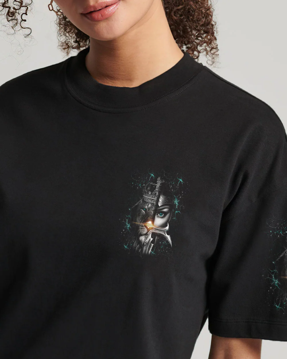 A Child Of God A Woman Of Faith - Women's All Over Print Shirt TD118 - Image 5