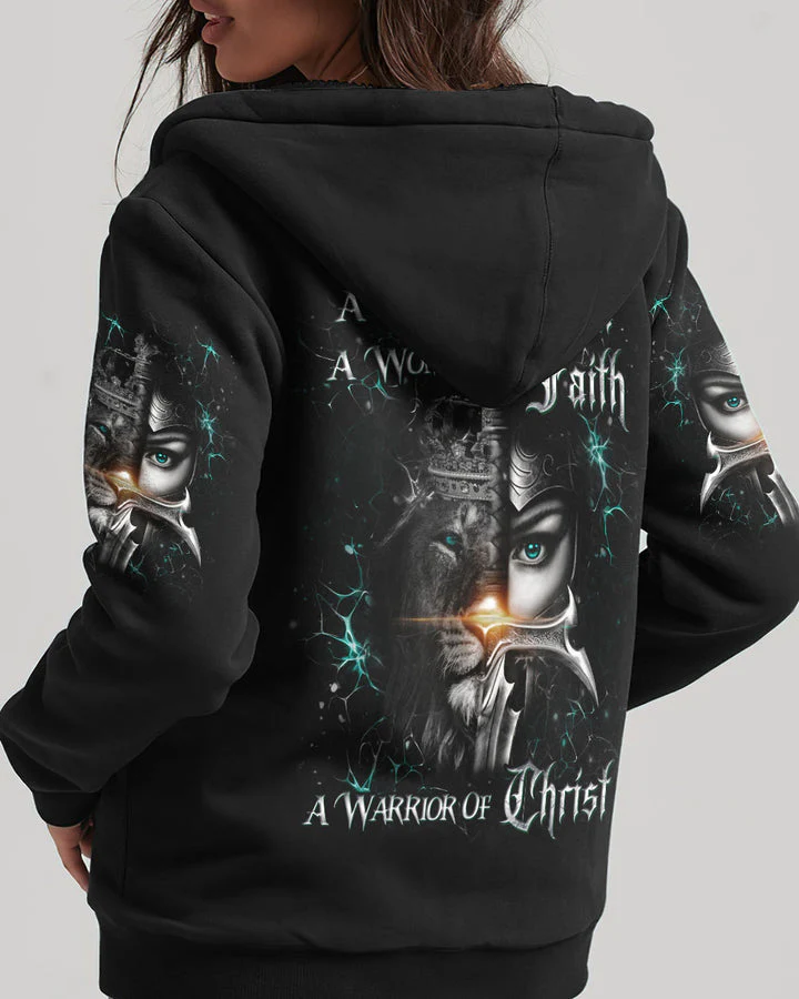 A Child Of God A Woman Of Faith - Women's All Over Print Shirt TD118 - Image 6
