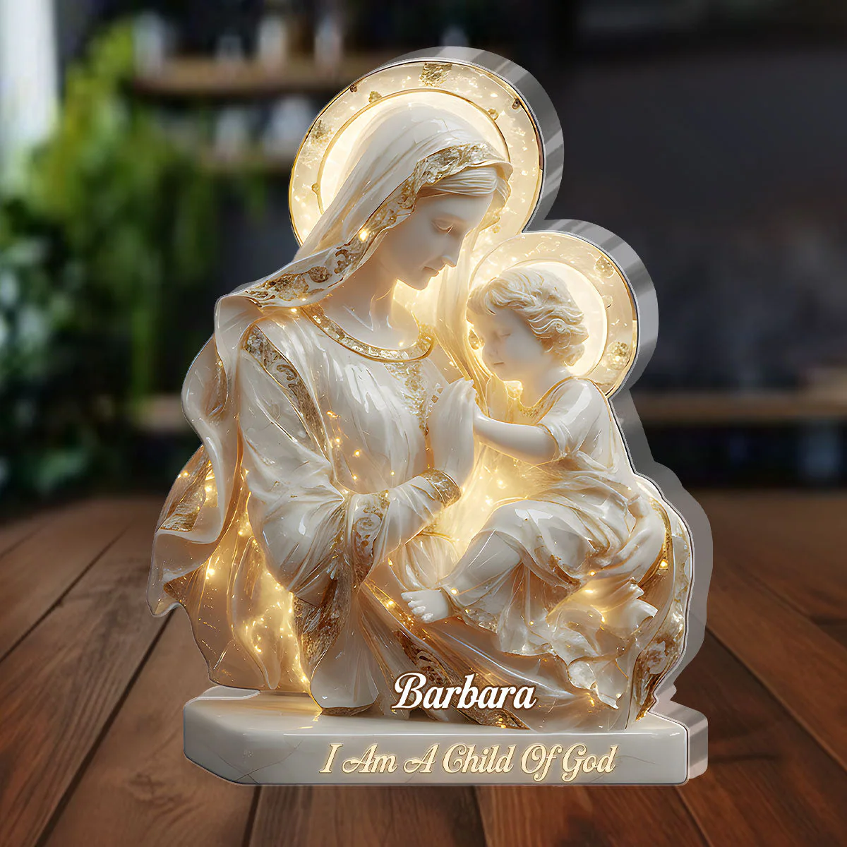A Child Of God - Personalized Custom Shaped Squared Acrylic Plaque HL128