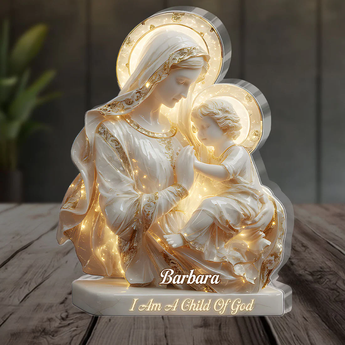 A Child Of God - Personalized Custom Shaped Squared Acrylic Plaque HL128 - Image 2