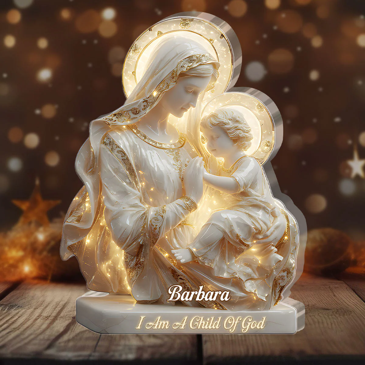 A Child Of God - Personalized Custom Shaped Squared Acrylic Plaque HL128 - Image 4