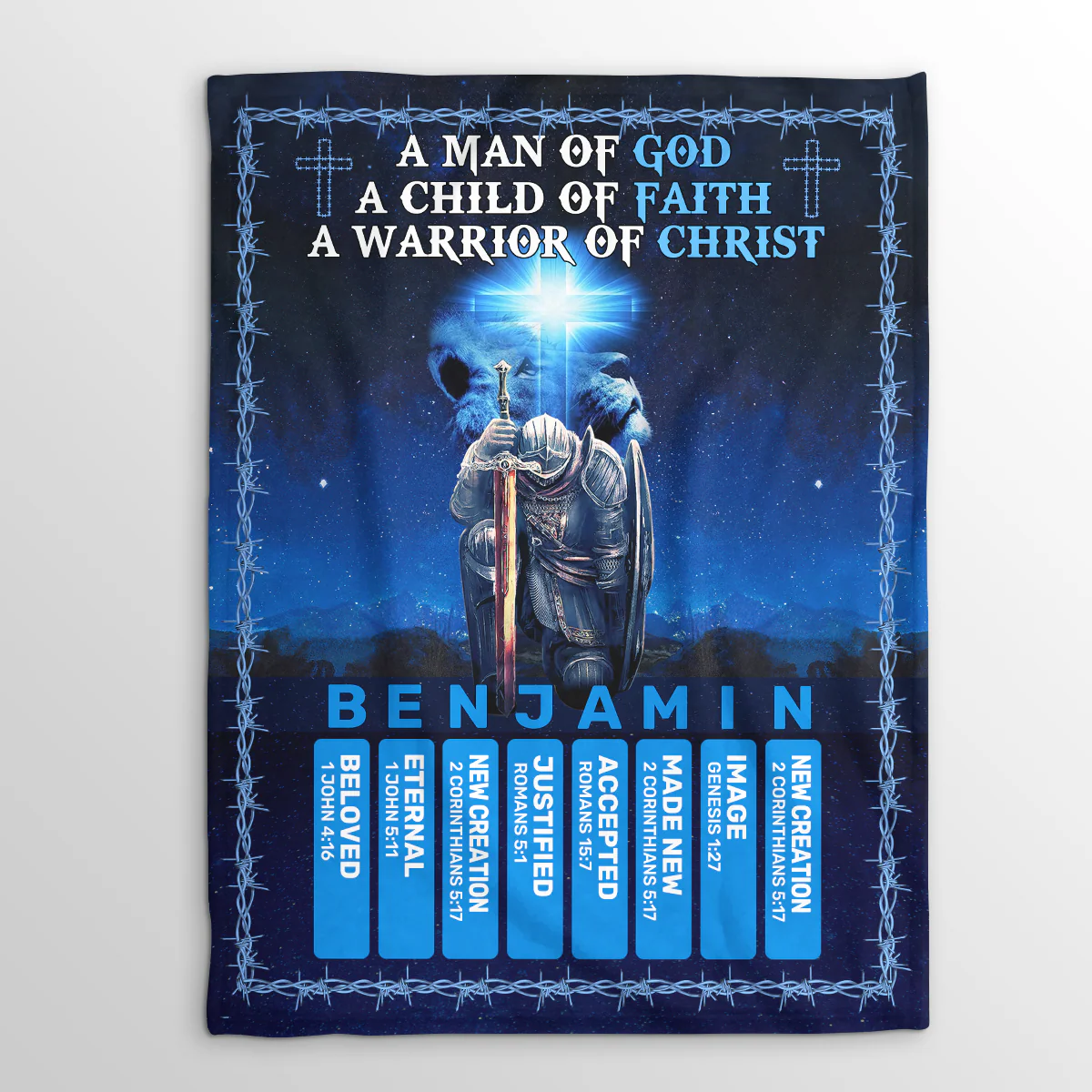 A Man Of God - Personalized Blanket TD118 - Image 3