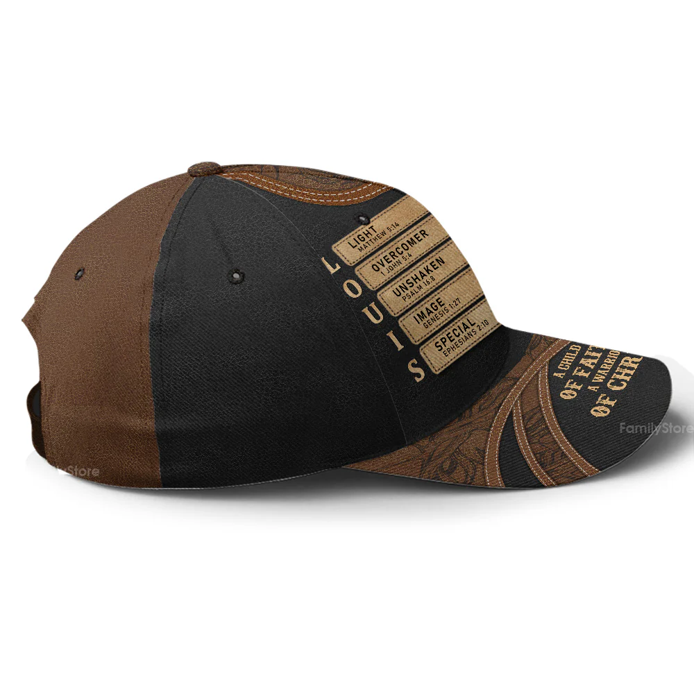 A Man Of God - Personalized Classic Cap - Image 9