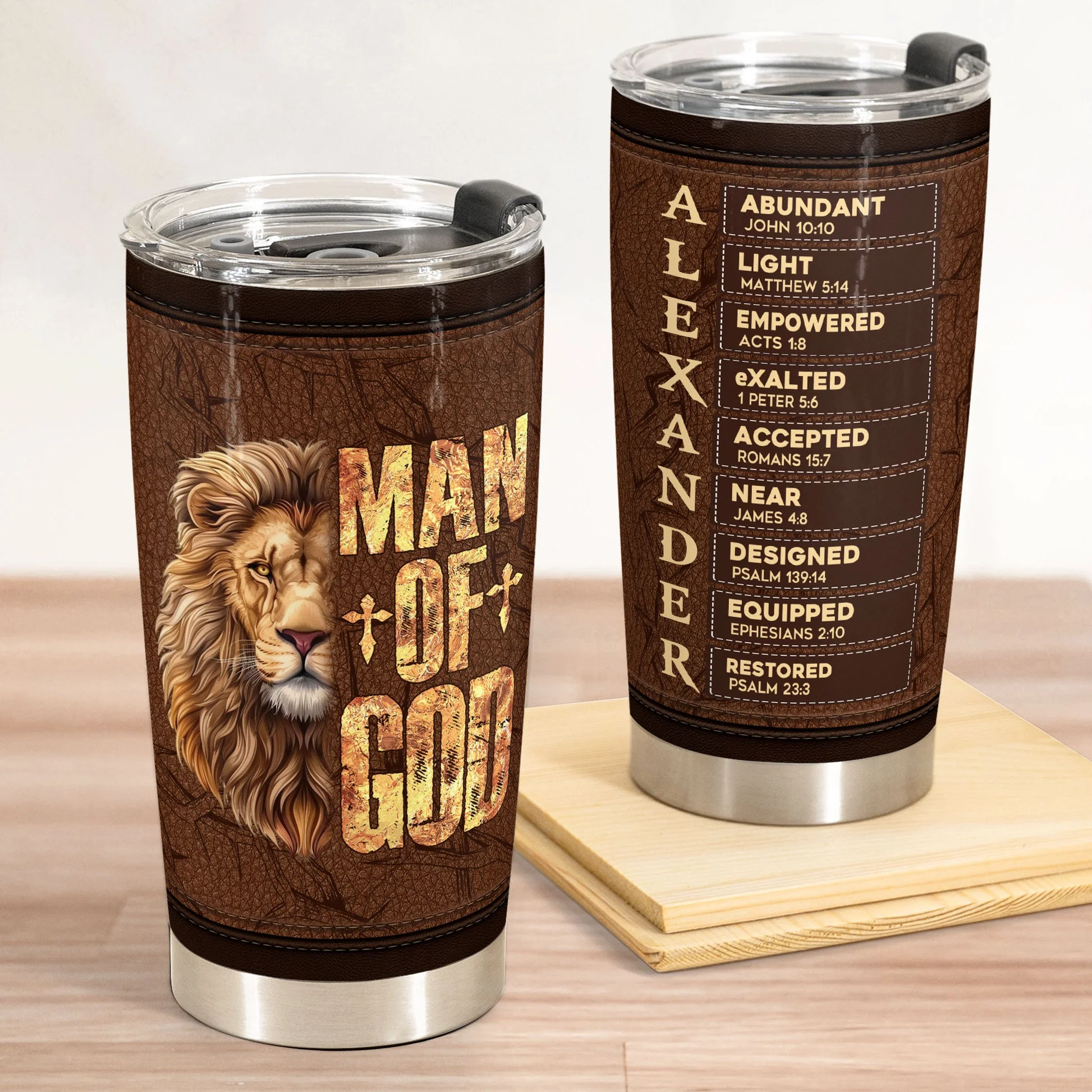A Man Of God - Personalized Tumbler Cup TD118