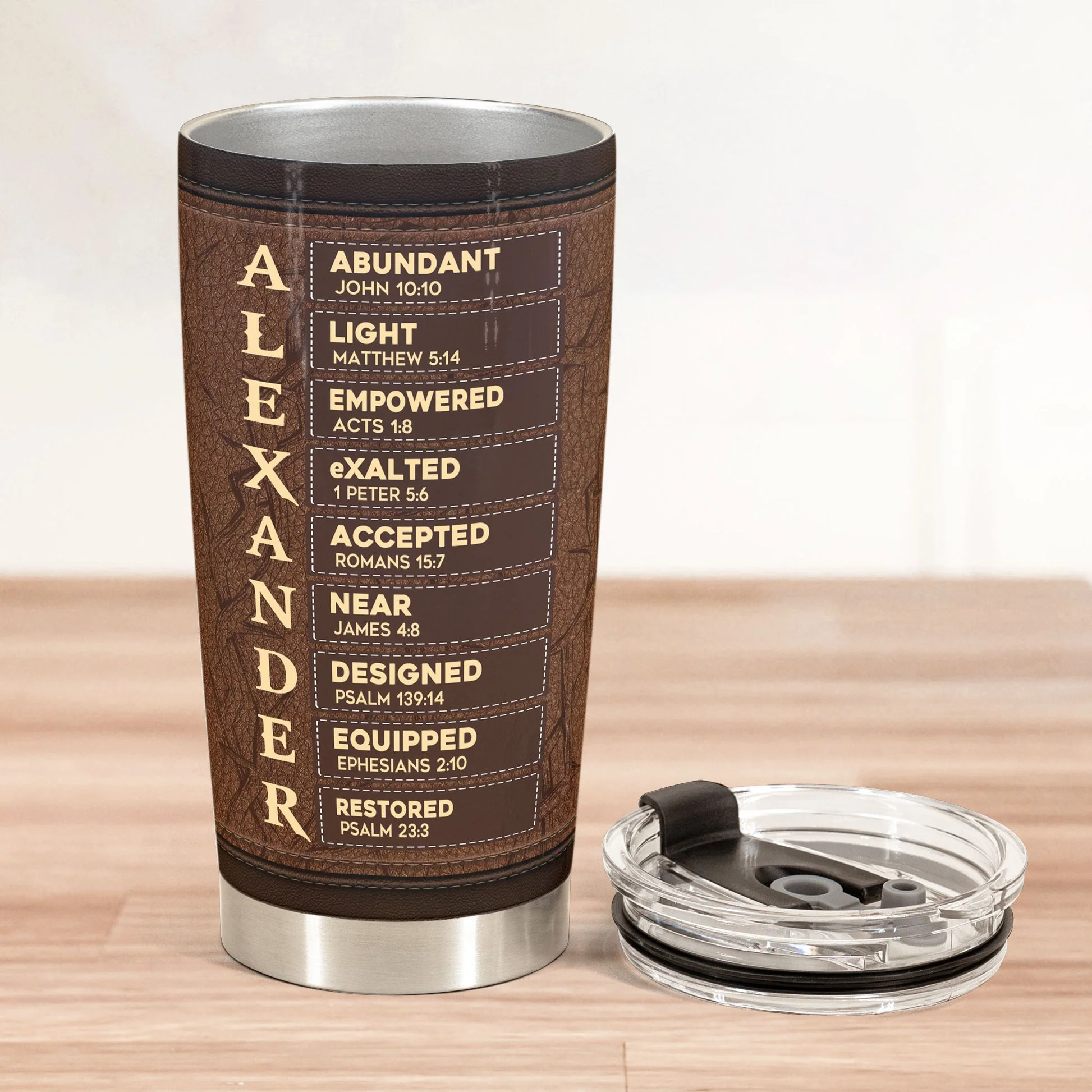 A Man Of God - Personalized Tumbler Cup TD118 - Image 2
