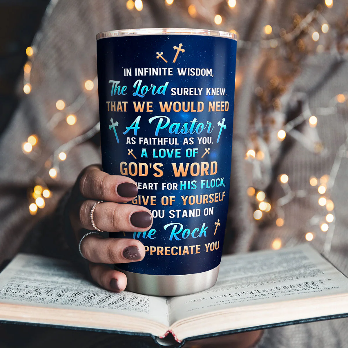 A Pastor As Faithful As You - Personalized Stainless Steel Tumbler TD118 - Image 3
