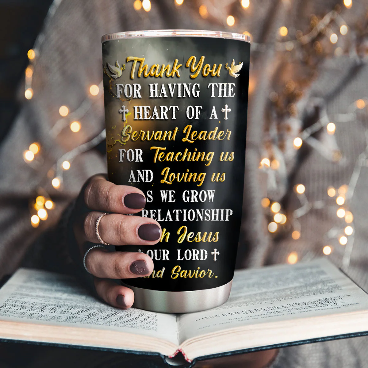A Servant To All - Personalized Stainless Steel Tumbler TD118 - Image 3