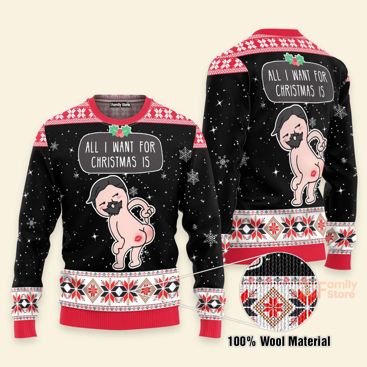 All I Want For Christmas Is You- Ugly Christmas Sweater - Christmas Gift For Gift For Husband Wife, Anniversary CL17 PT - Image 5