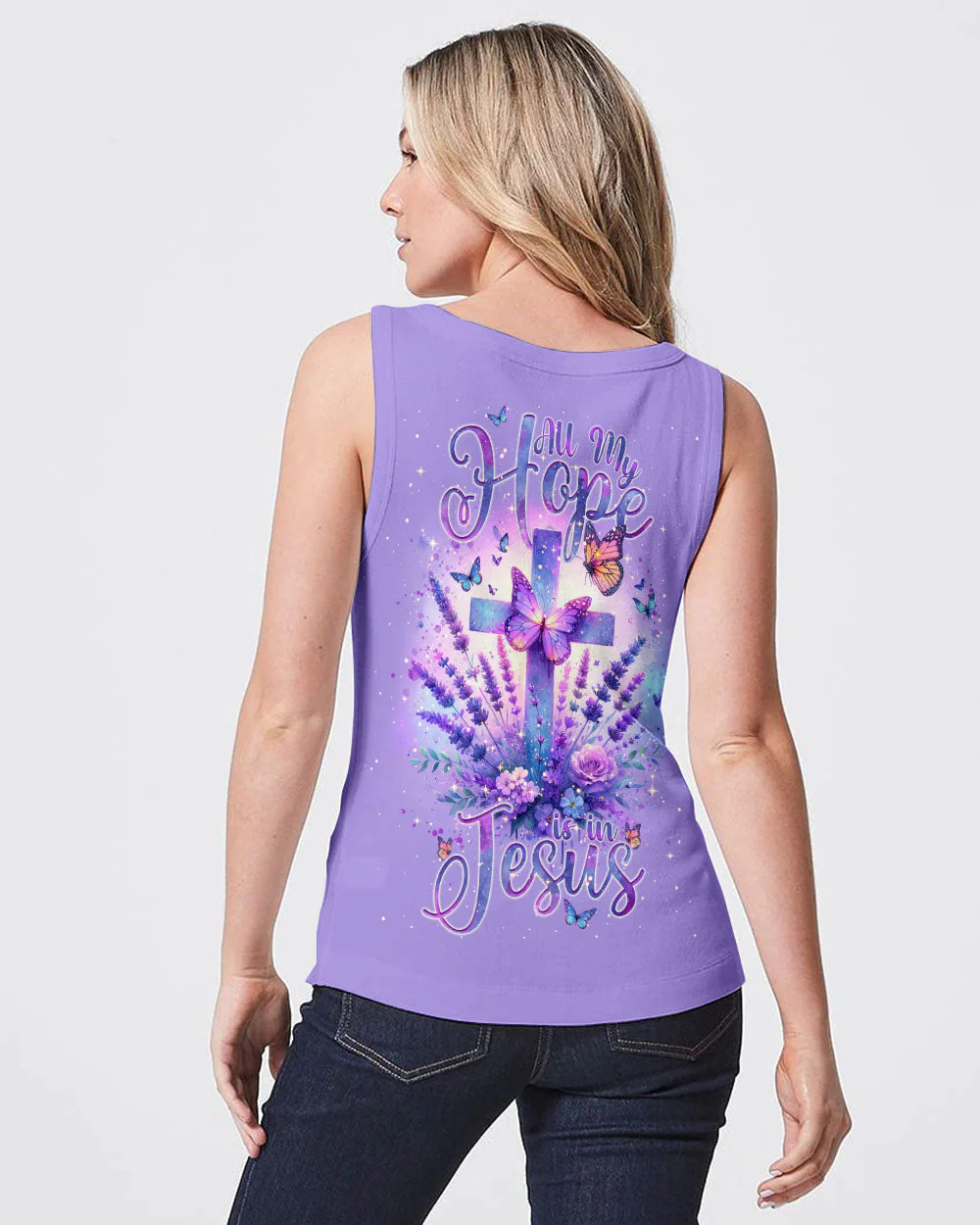 All My Hope Is In Jesus Lavender Women's All Over Print Shirt - Tlnt2401243 - Image 14