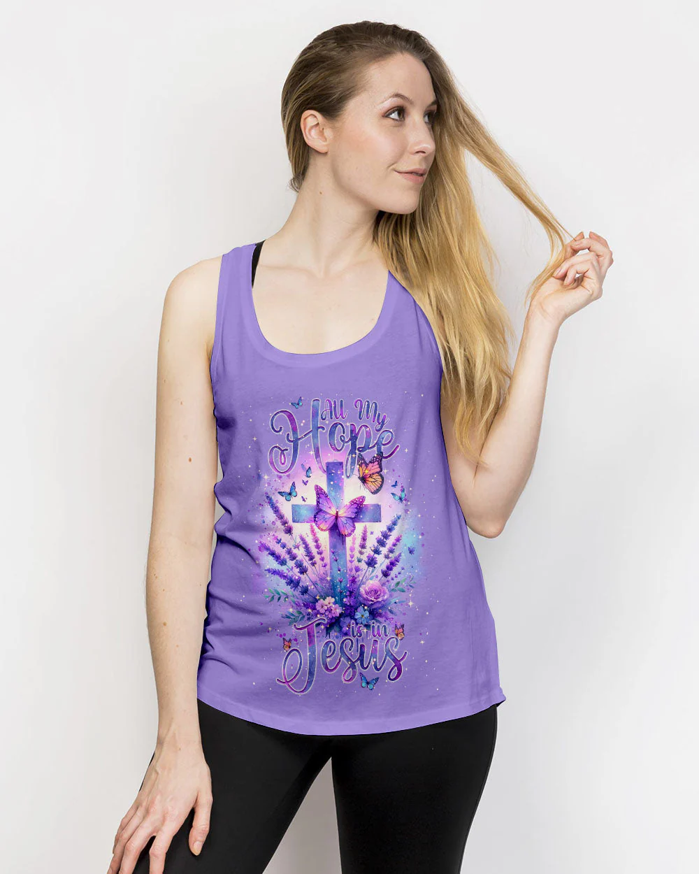 All My Hope Is In Jesus Lavender Women's All Over Print Shirt - Tlnt2401243 - Image 16