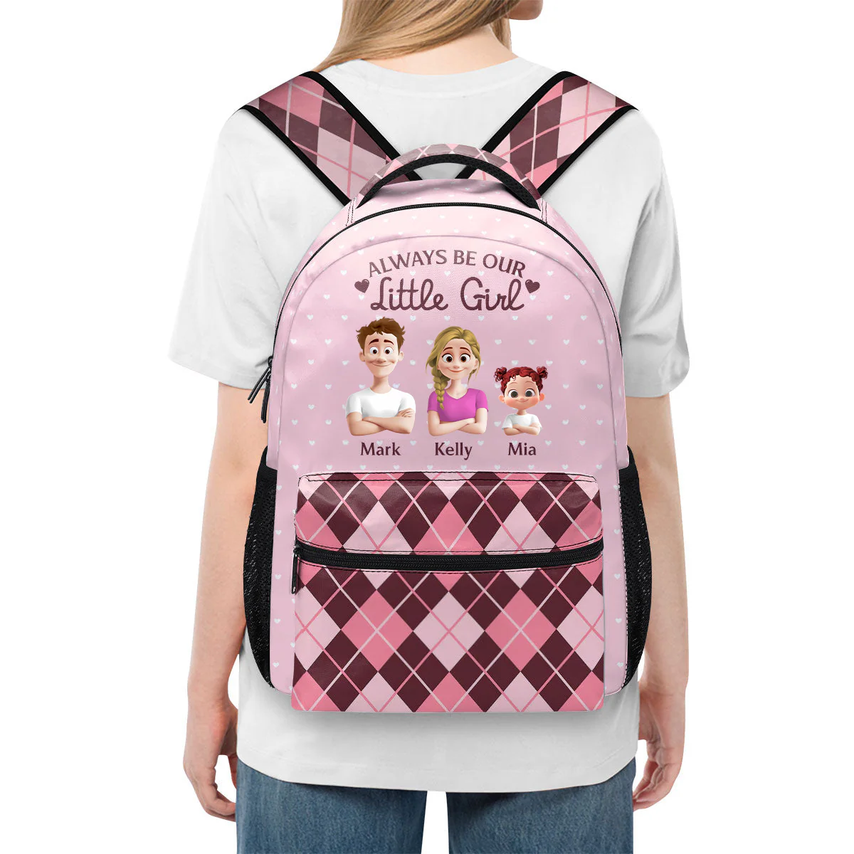 Always Be Our Little Girl - Personalized Backpack - Gift For Kids | GR29 TD118 - Image 4