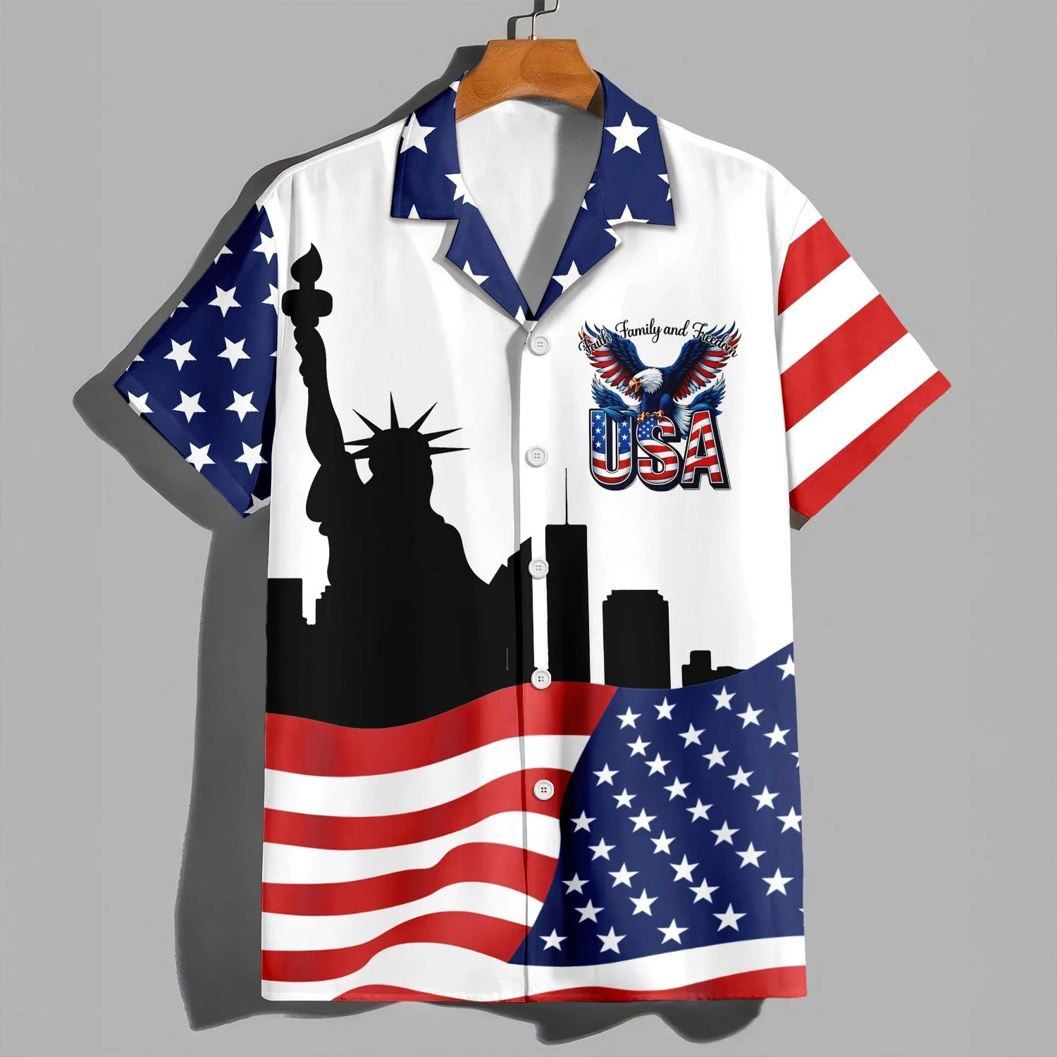 America 250 Years - Personalized Hawaiian Shirt - Gift for Dad, Husband, Grandpa HN02 - Image 5