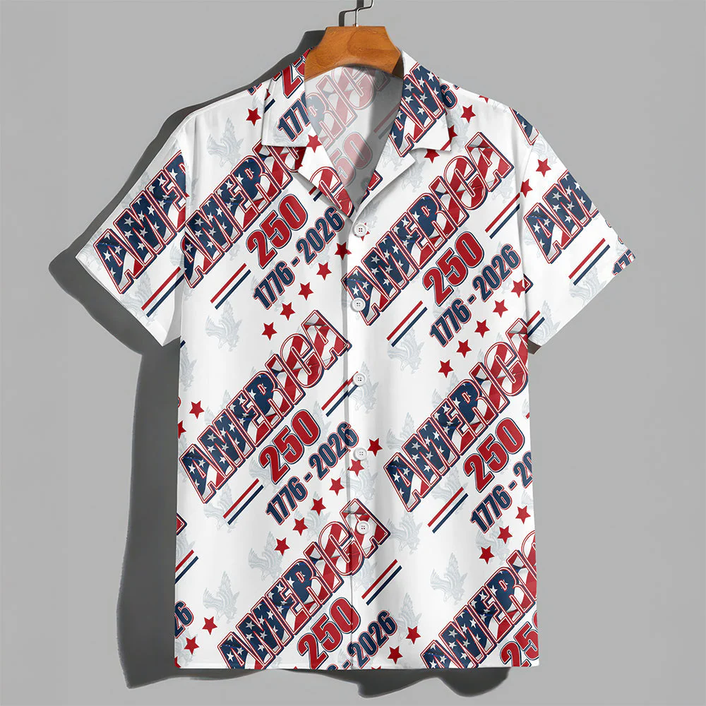 America 250 Years - Personalized Hawaiian Shirt - Gift for Dad, Husband, Grandpa HN02 - Image 4
