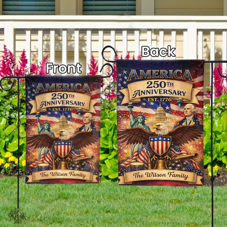 America 250th Anniversary Est 1776 Flag - Gift For Patriotic, Veterans | HN02 - Image 3
