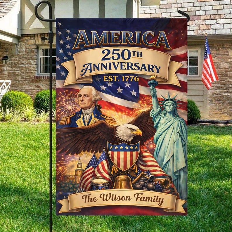 America 250th Anniversary Est 1776 Flag - Gift For Patriotic, Veterans | HN02 - Image 4