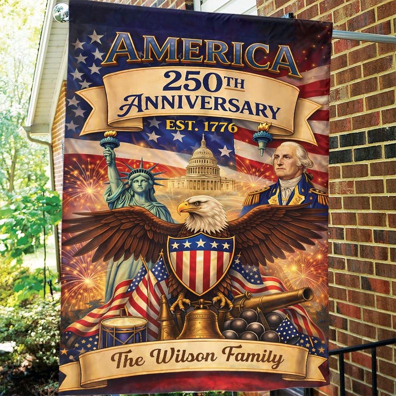 America 250th Anniversary Est 1776 Flag - Gift For Patriotic, Veterans | HN02 - Image 5
