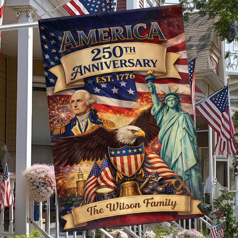 America 250th Anniversary Est 1776 Flag - Gift For Patriotic, Veterans | HN02 - Image 6
