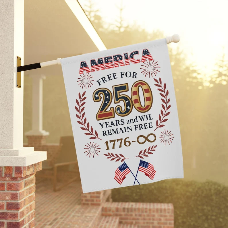 America Free For 250 Years And Will Remain Free Flag - Gift For Patriotic, Veterans | HN02 - Image 2
