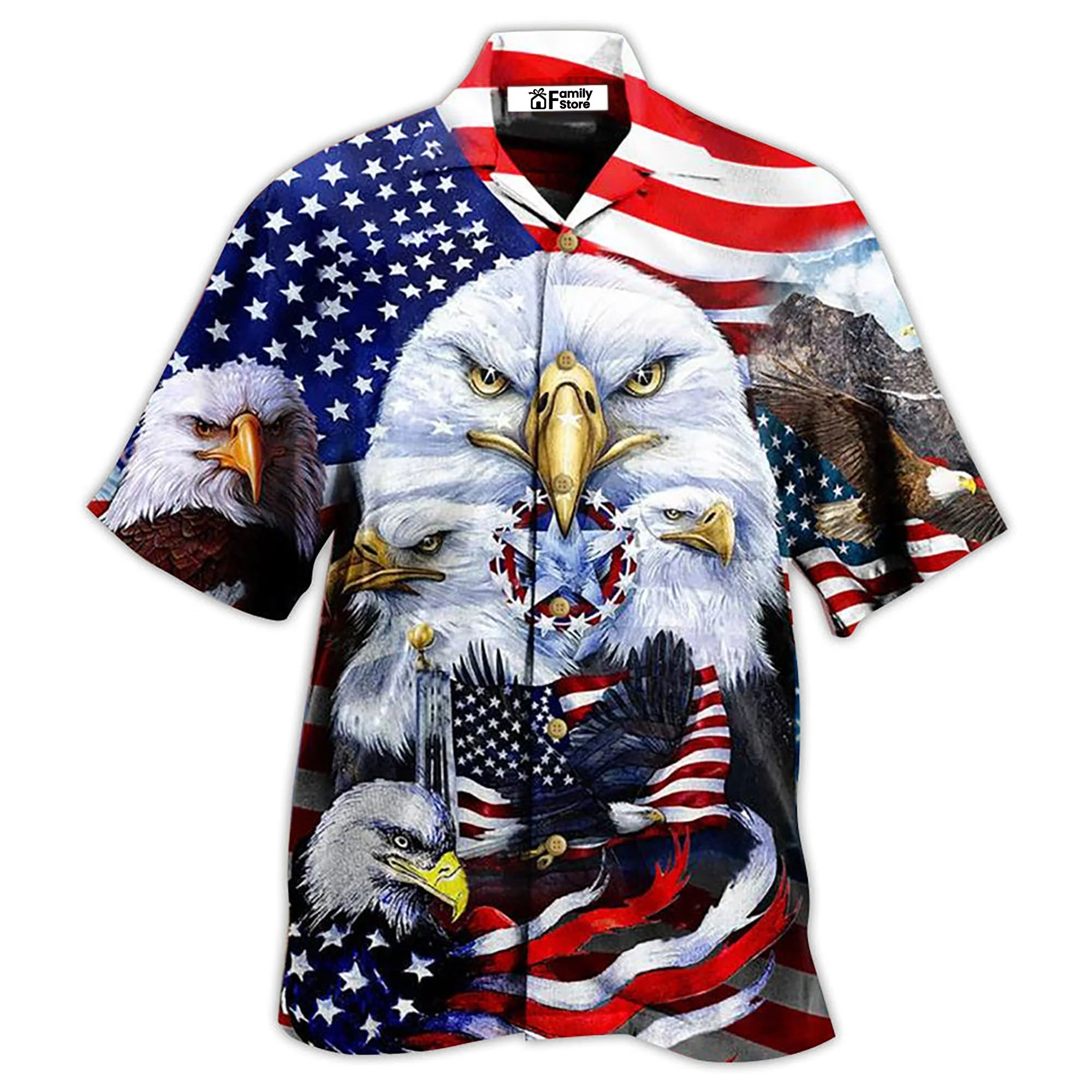 America Proud Happy Day Hawaiian Shirt